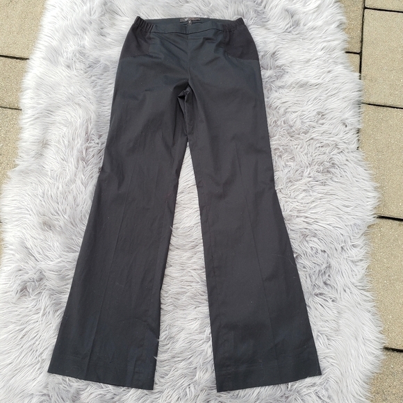 NWT BCBG Christine Straight Flare Pants Black S - Picture 1 of 6